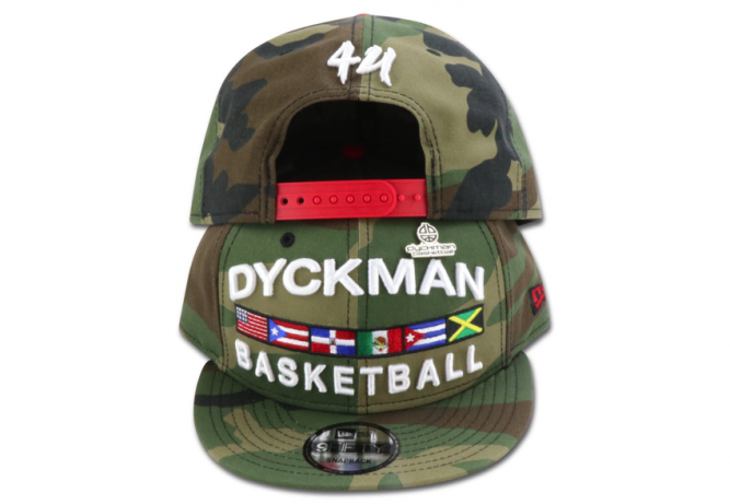 DYCKMAN BASKETBALL-NEW-ERA-9FIFTY-CAMO-SNAPBACK-WITH-PIN